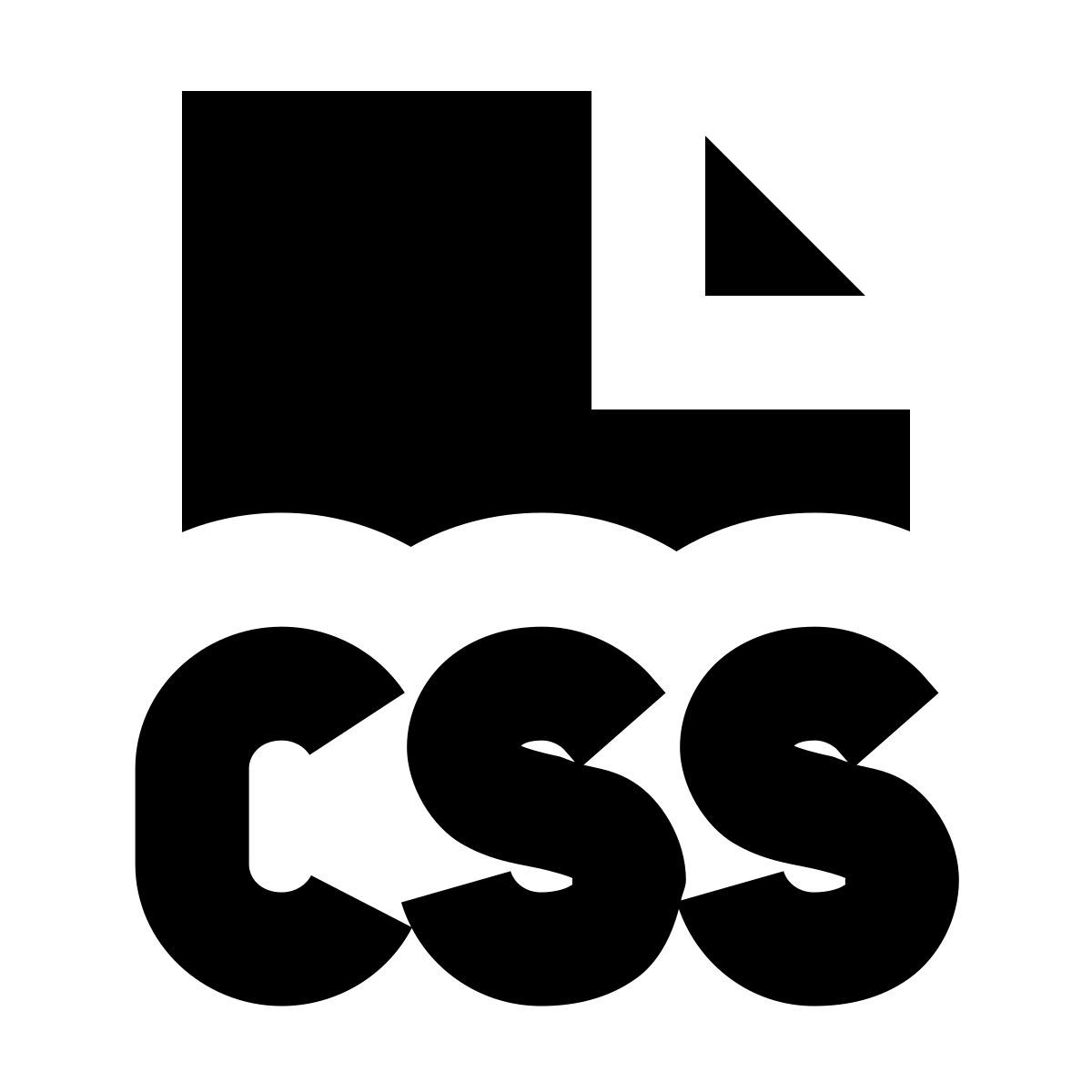 forma bold filled sharp style tipo file css icon