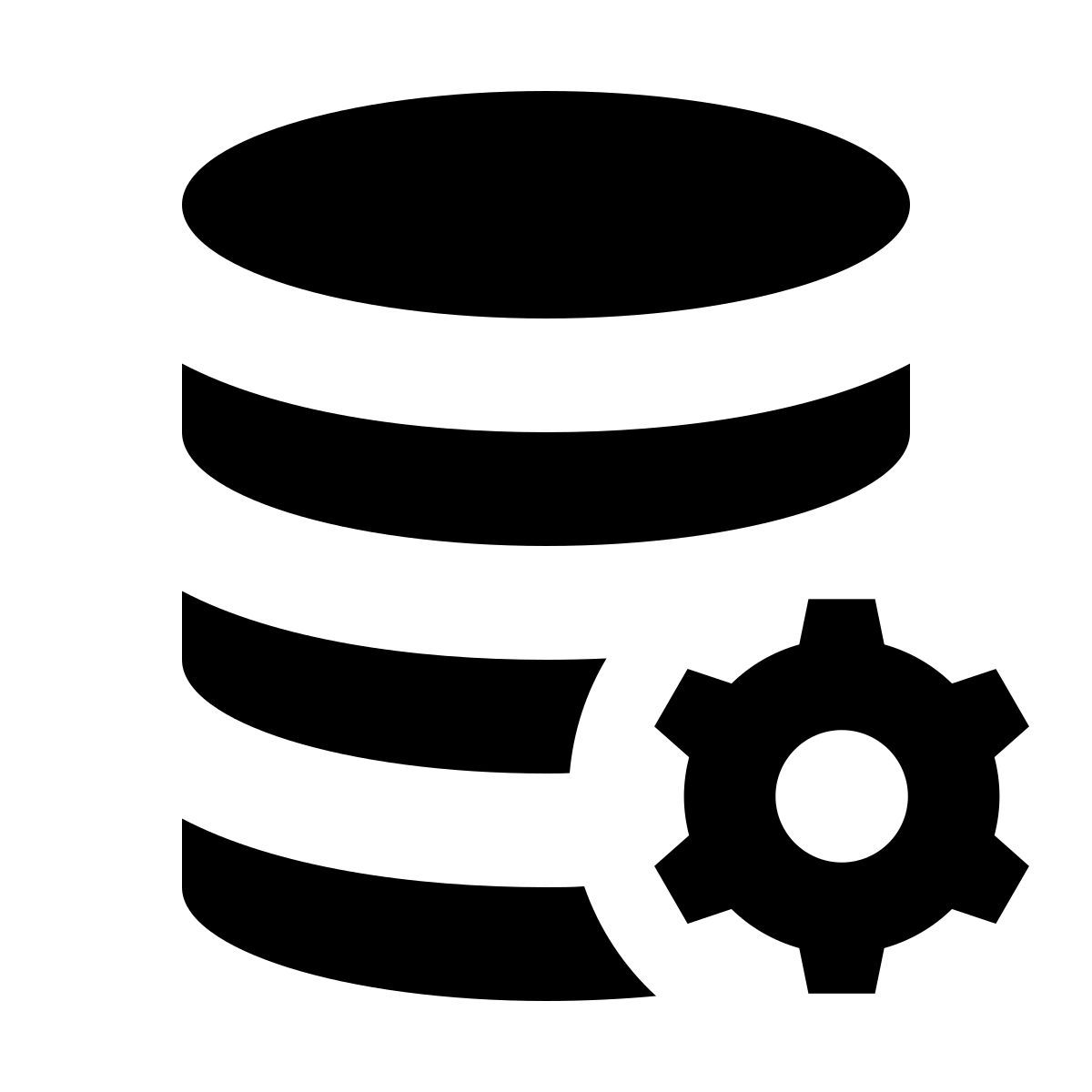 forma bold filled sharp style configuración de datos icon