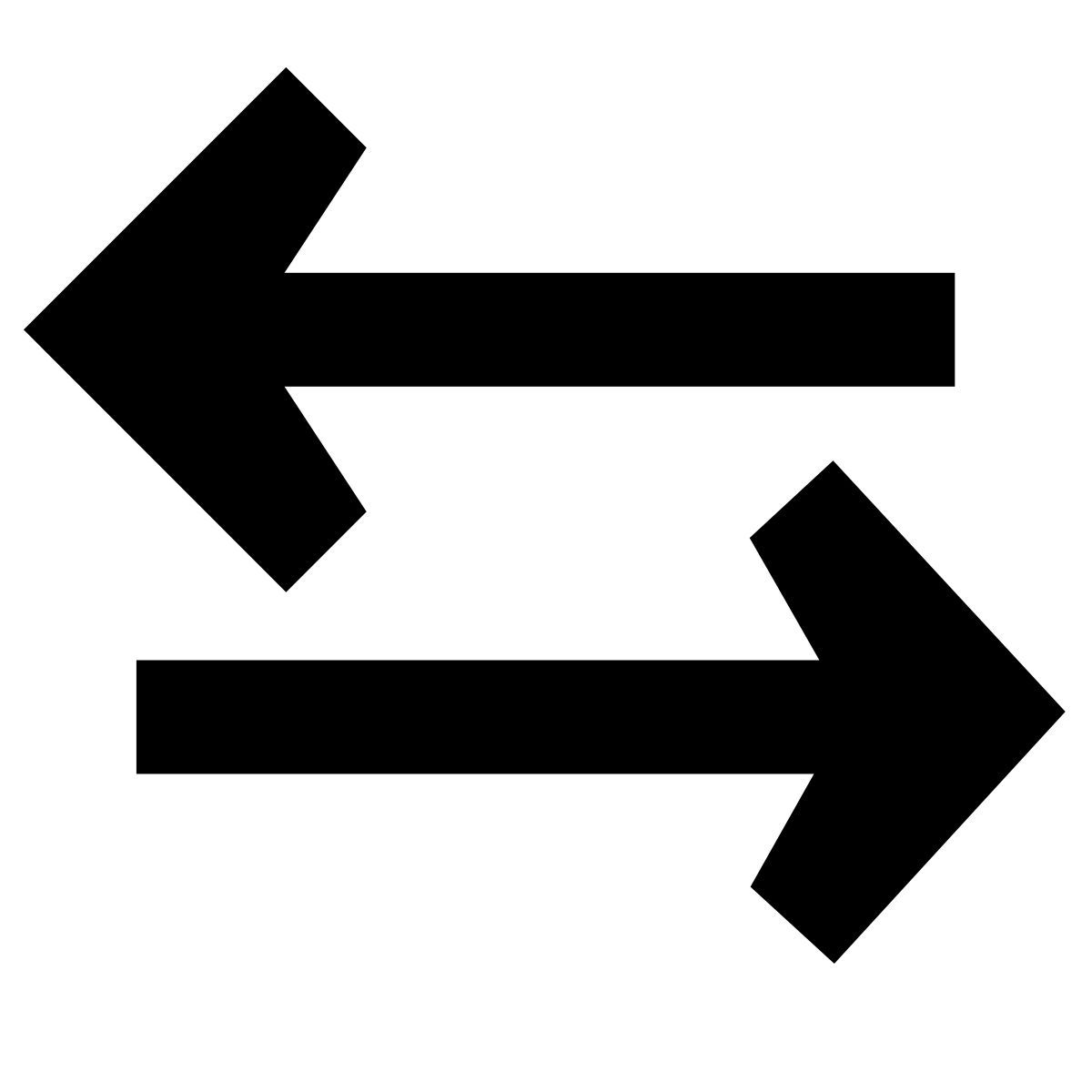 forma bold filled sharp style dati bidirezionali icon