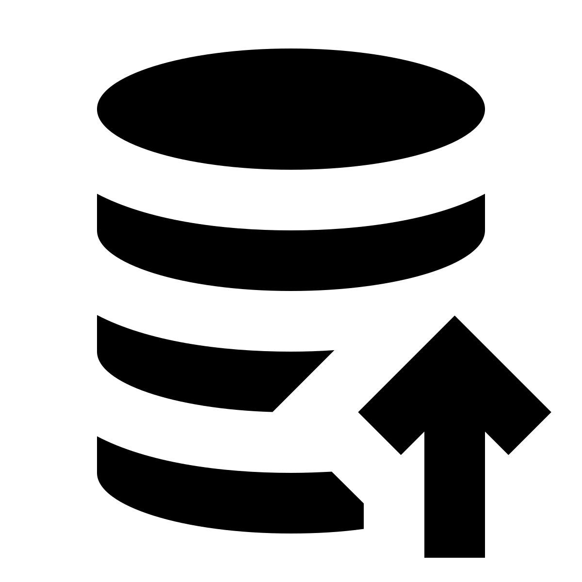 forma bold filled sharp style database restore icon