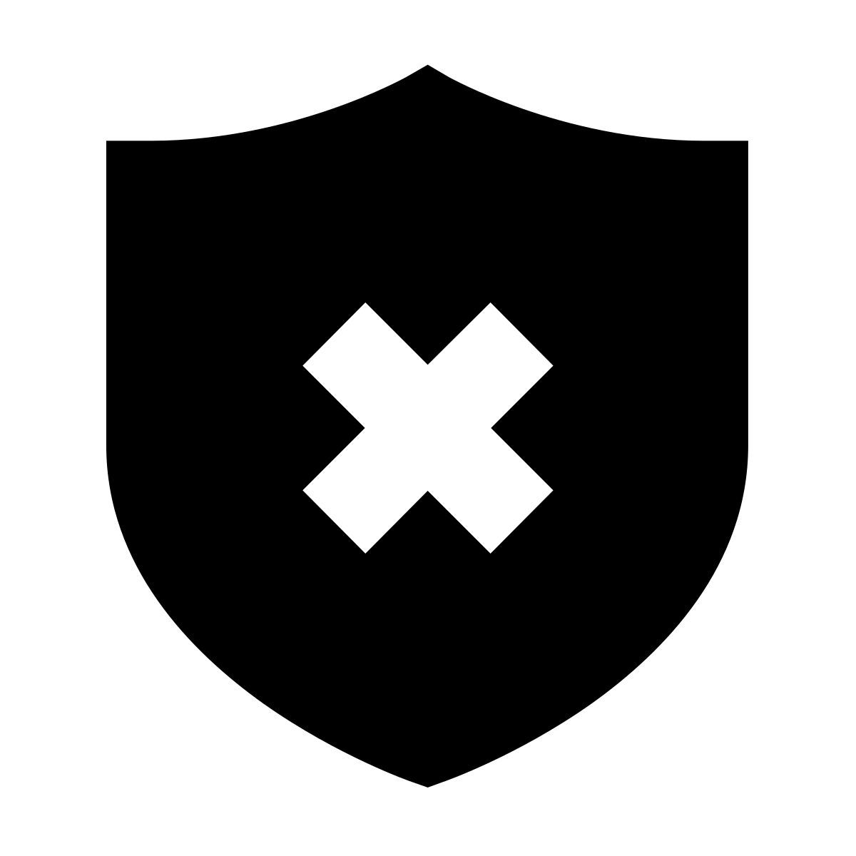 forma bold filled sharp style eliminare scudo icon