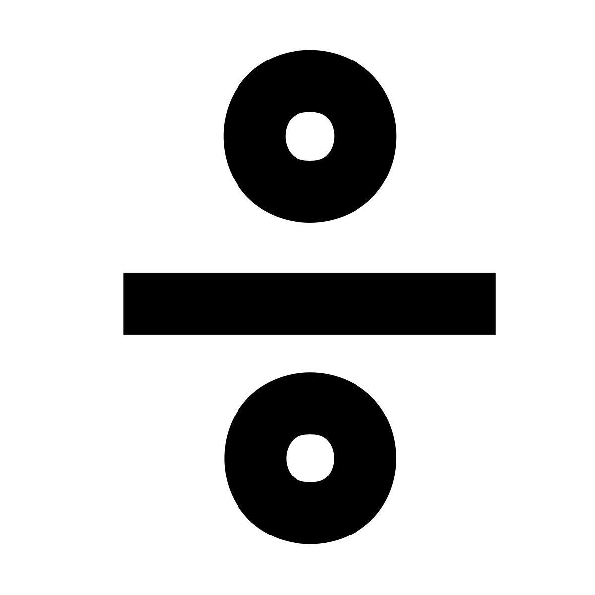 forma bold filled sharp style dividir icon