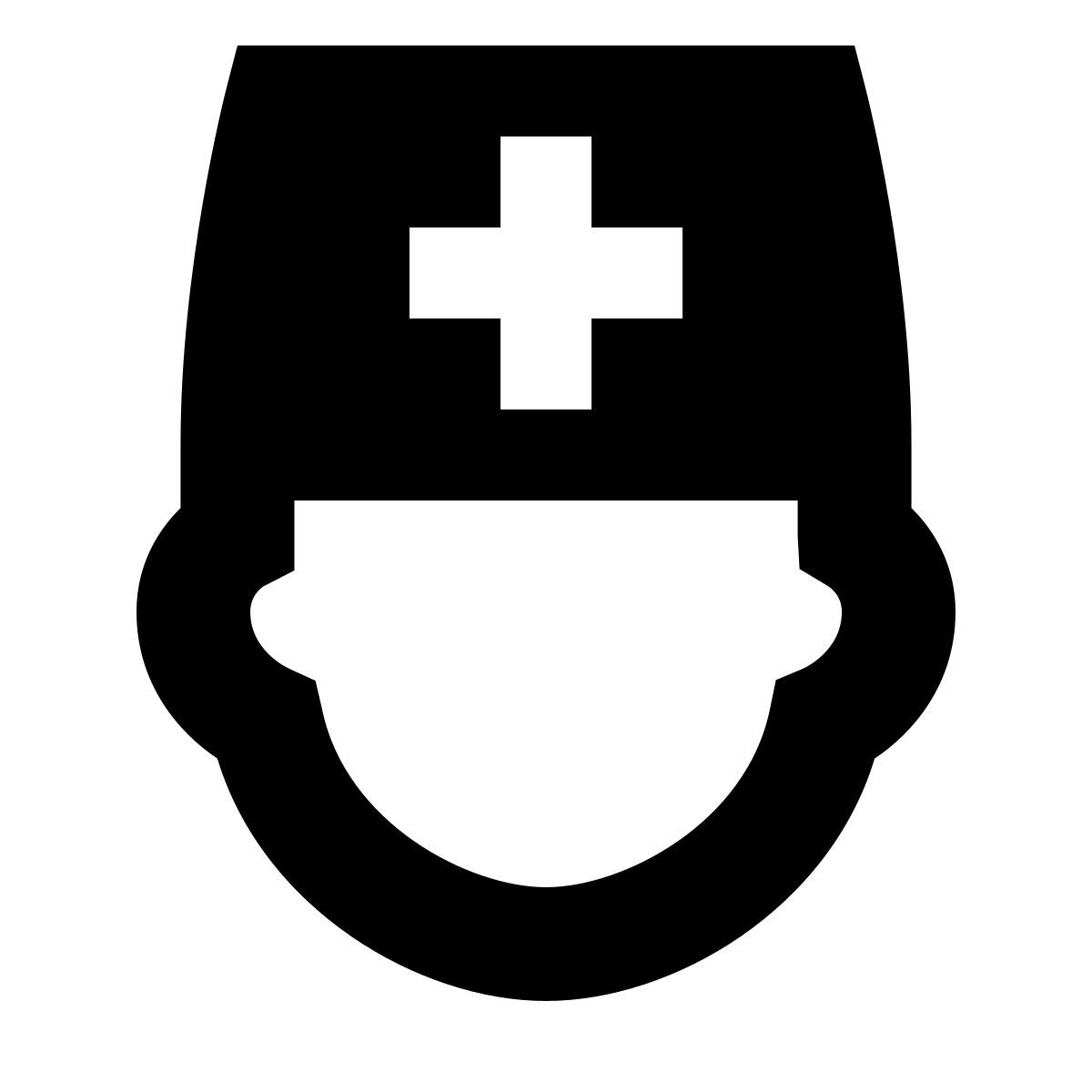 forma bold filled sharp style 男医生 icon