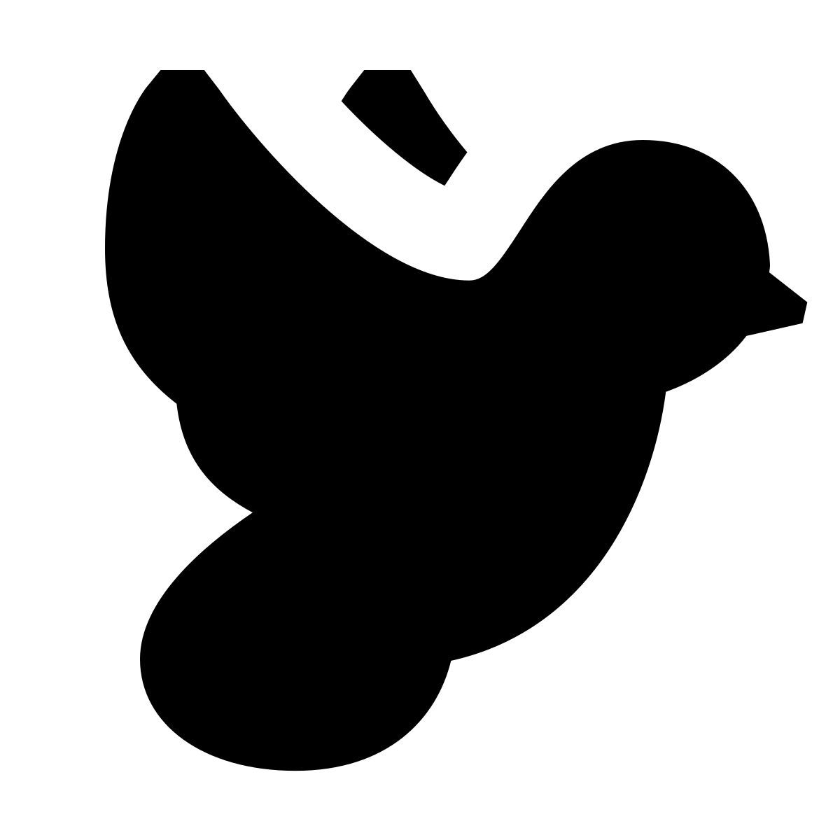 forma bold filled sharp style paloma icon