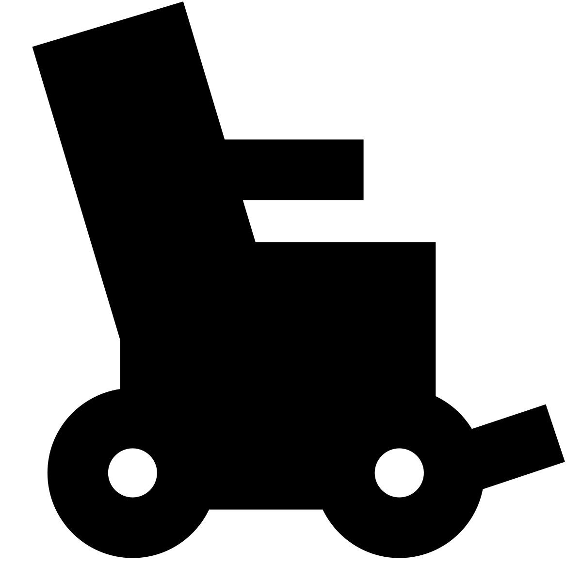 forma bold filled sharp style 电动轮椅 icon