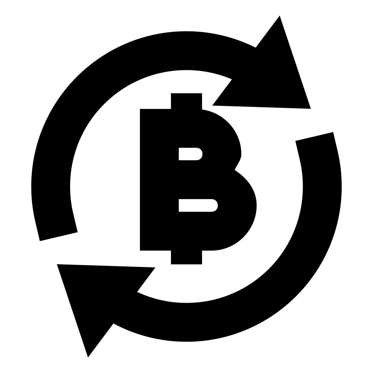 forma bold filled sharp style exchange bitcoin icon