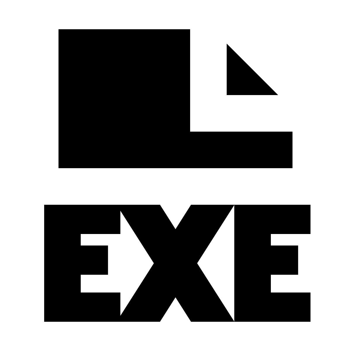 forma bold filled sharp style exe icon