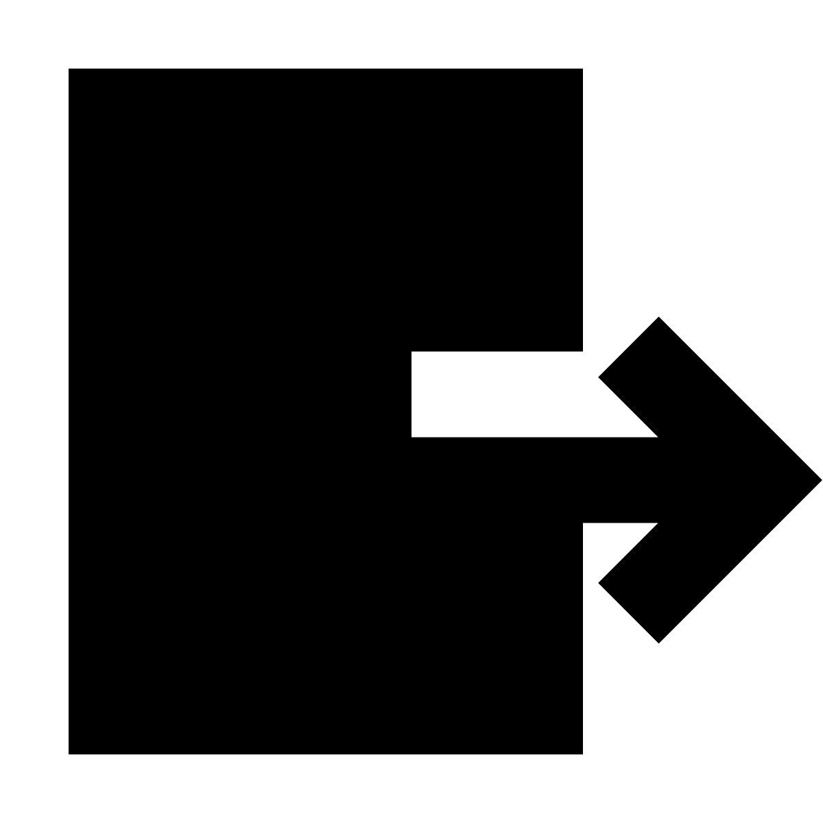 forma bold filled sharp style export icon