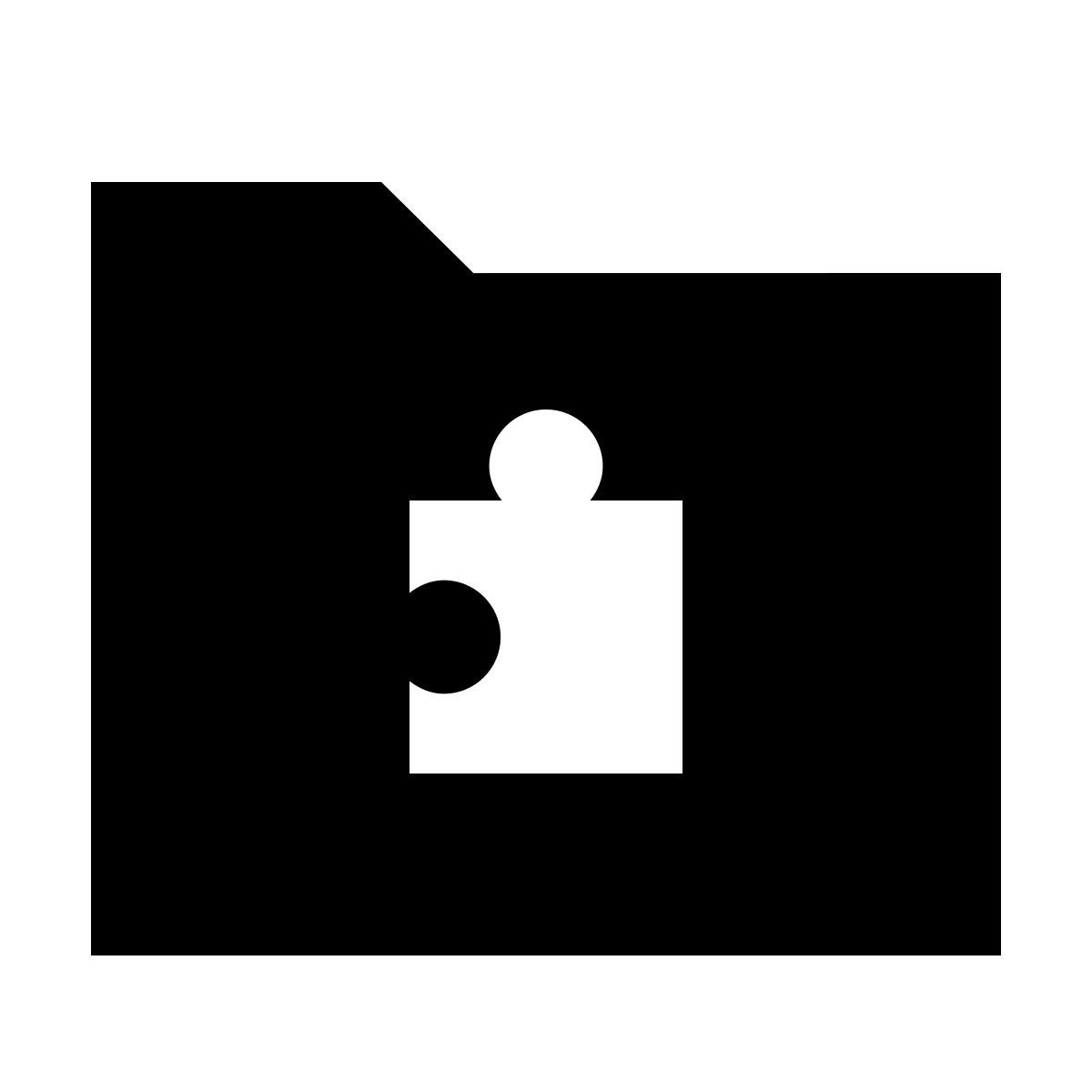 forma bold filled sharp style carpeta extensiones icon