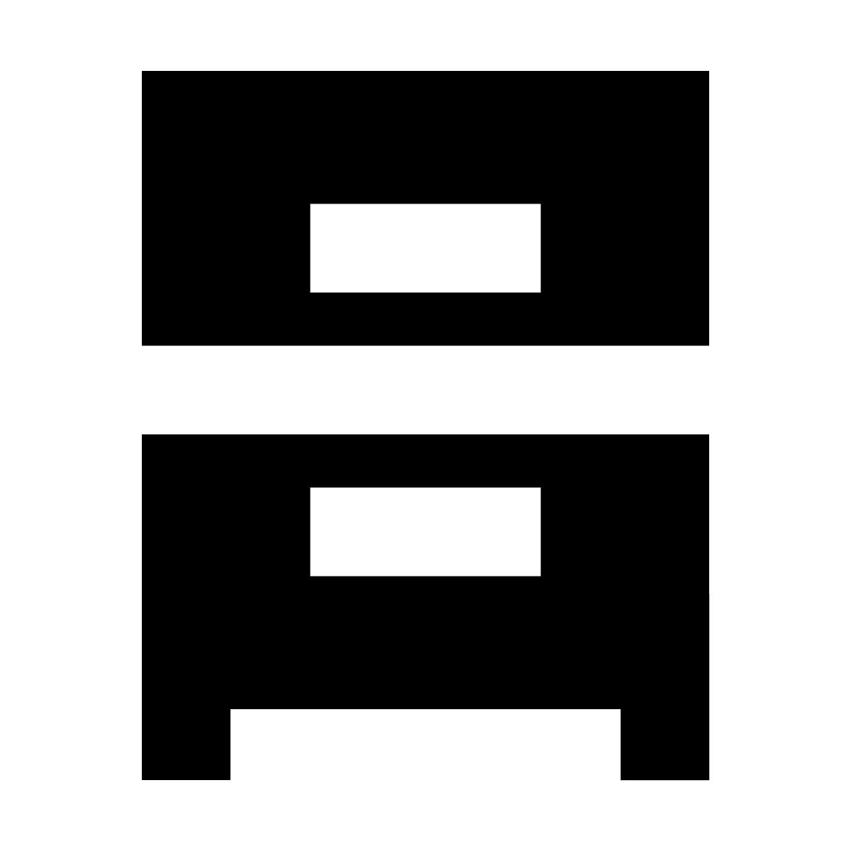 forma bold filled sharp style aktenschrank icon