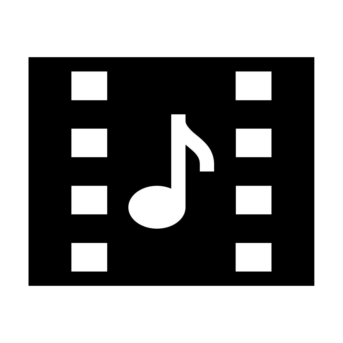 forma bold filled sharp style bandas sonoras de películas icon