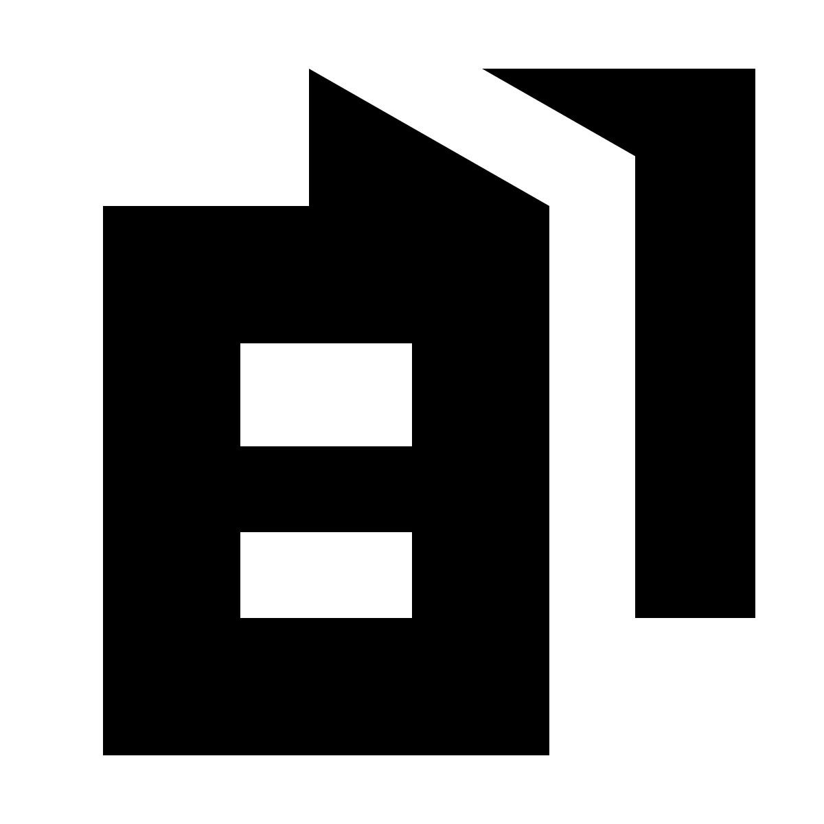 forma bold filled sharp style 折叠小册子 icon