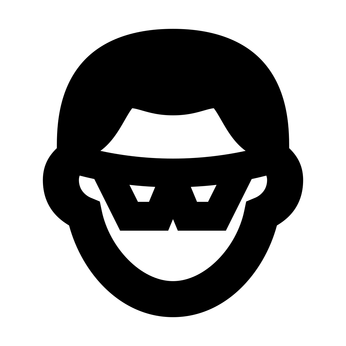 forma bold filled sharp style fraud icon