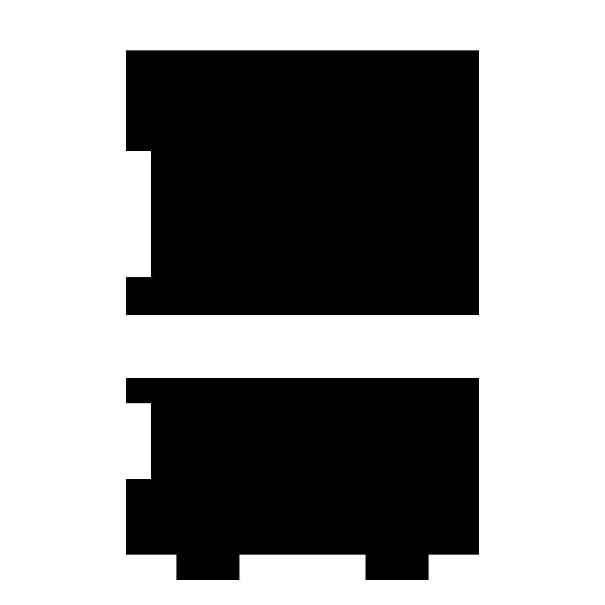 forma bold filled sharp style frigorífico icon