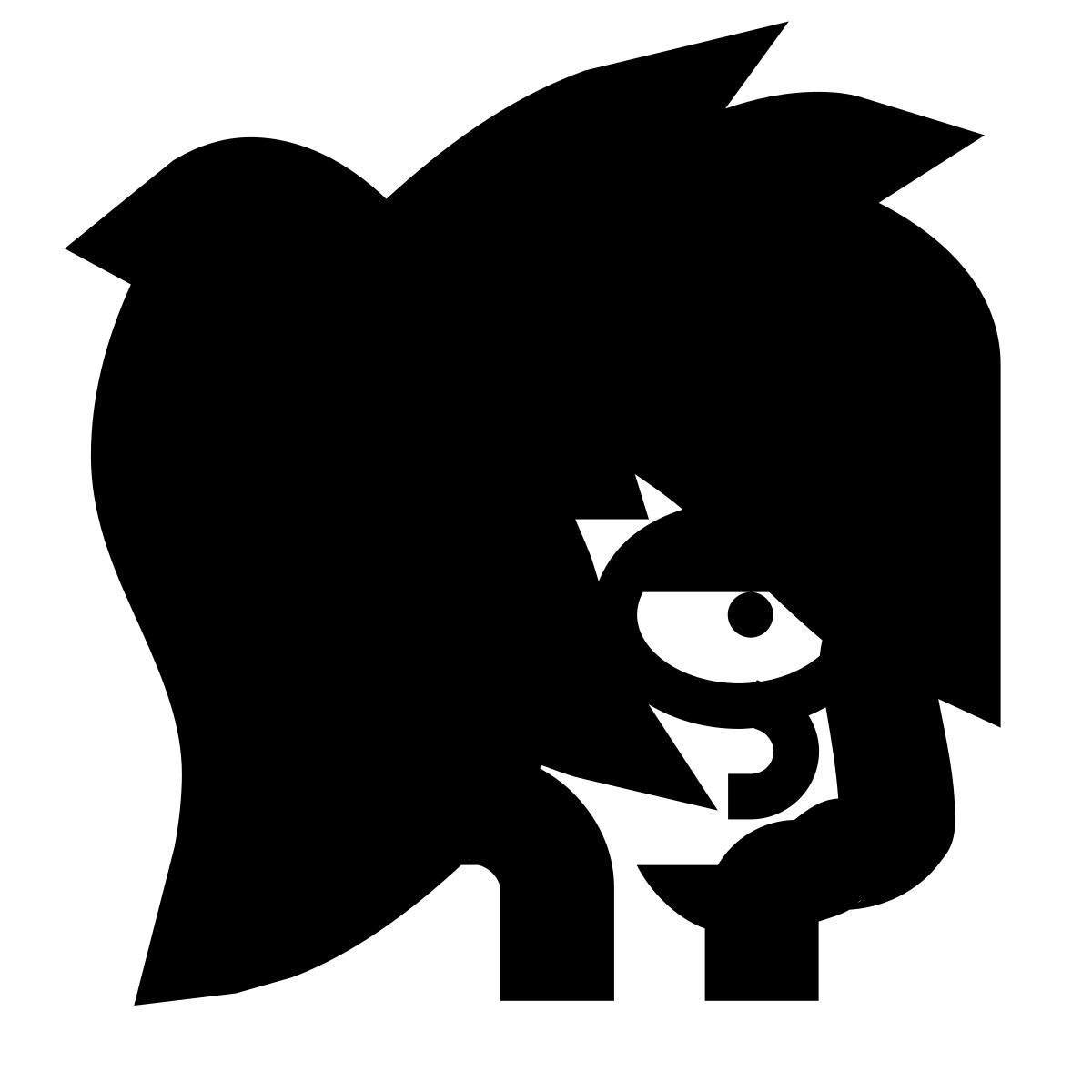 forma bold filled sharp style futurama leela icon