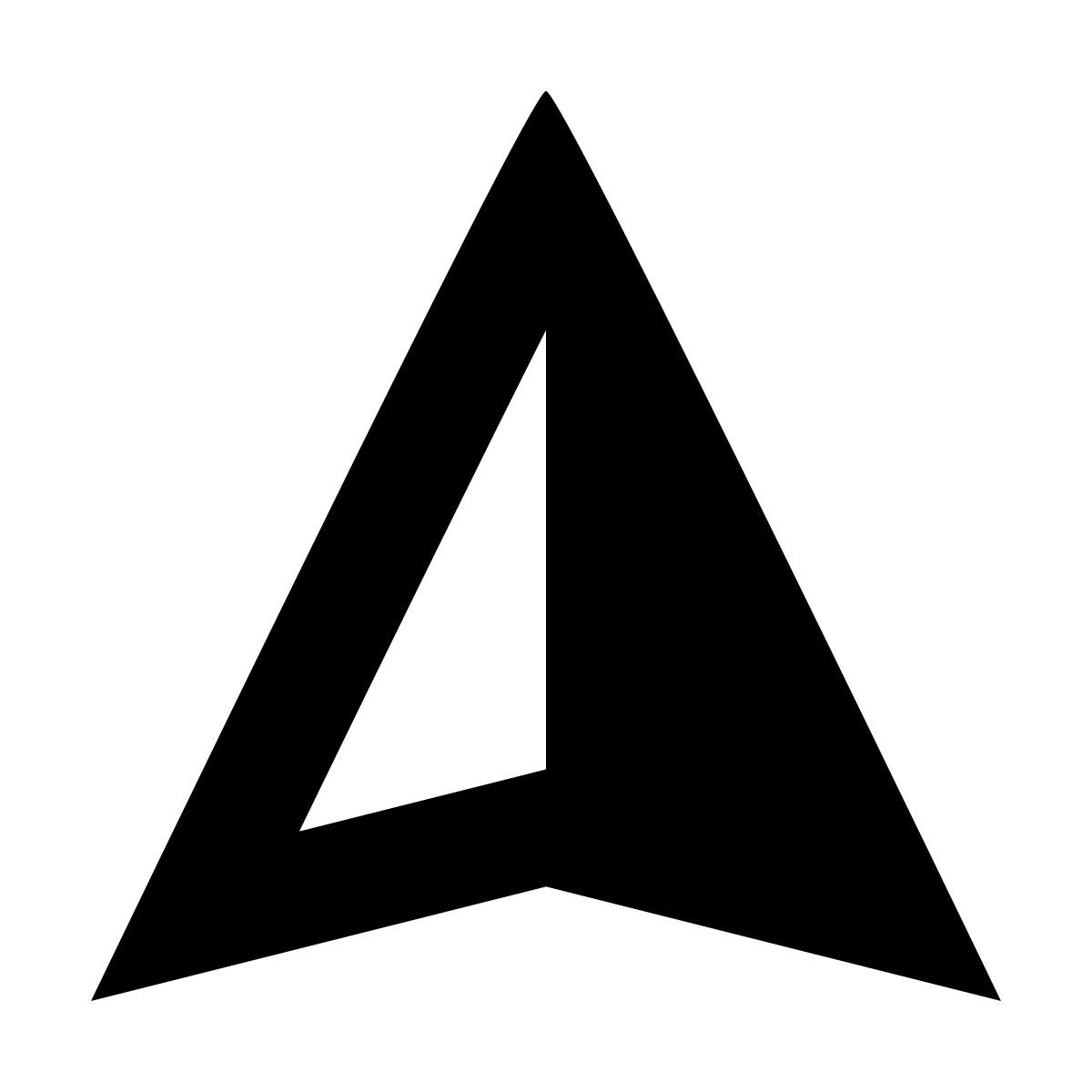 forma bold filled sharp style dispositivo gps icon