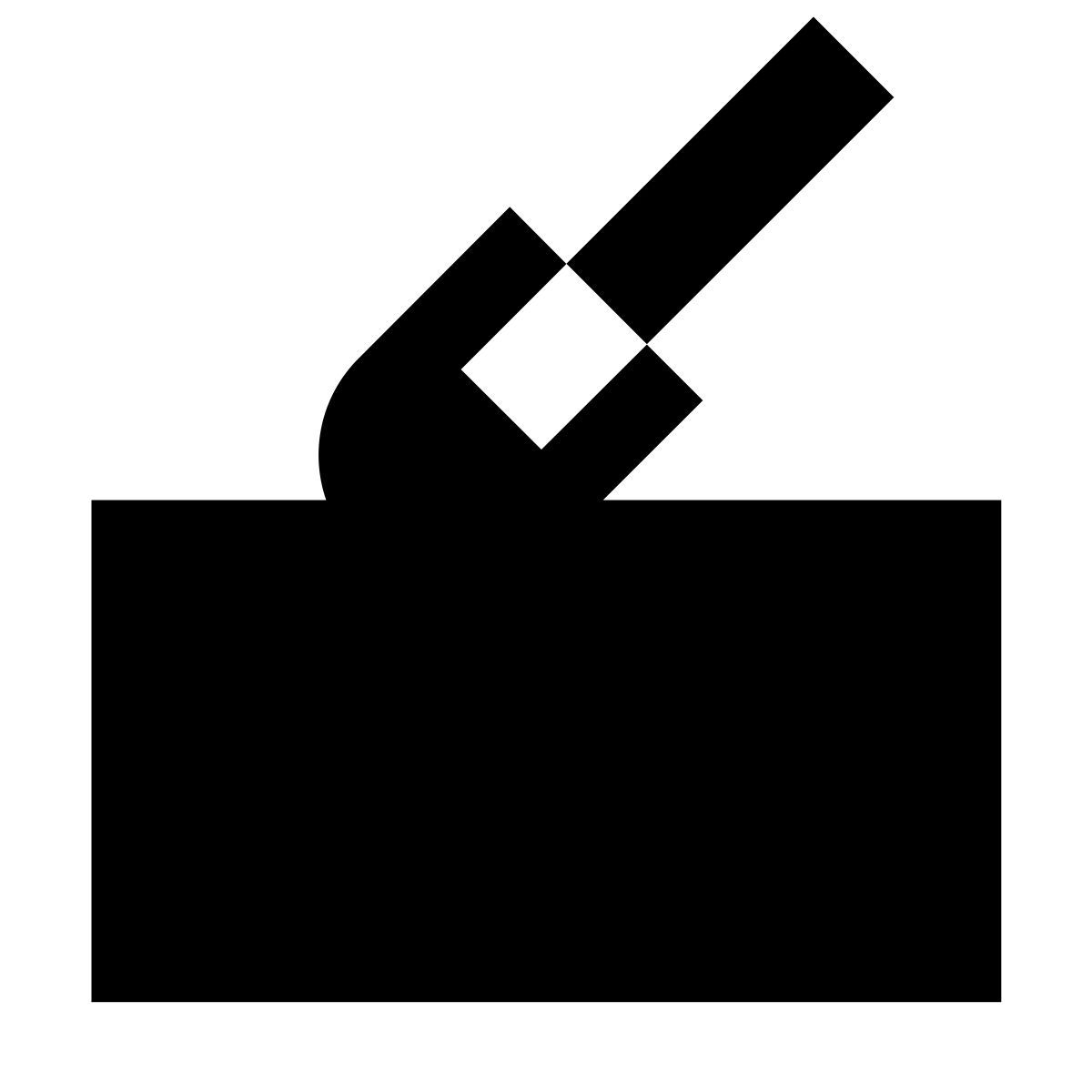 forma bold filled sharp style suelo icon