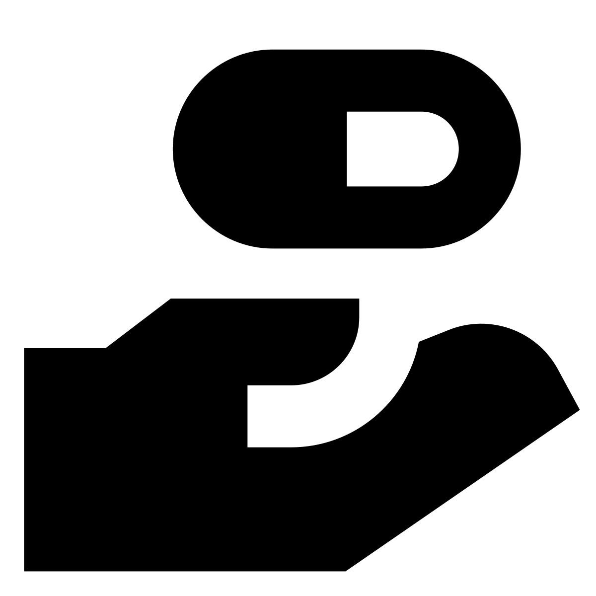 forma bold filled sharp style fármaco icon