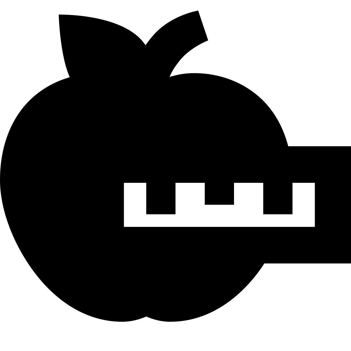 forma bold filled sharp style healthy eating icon