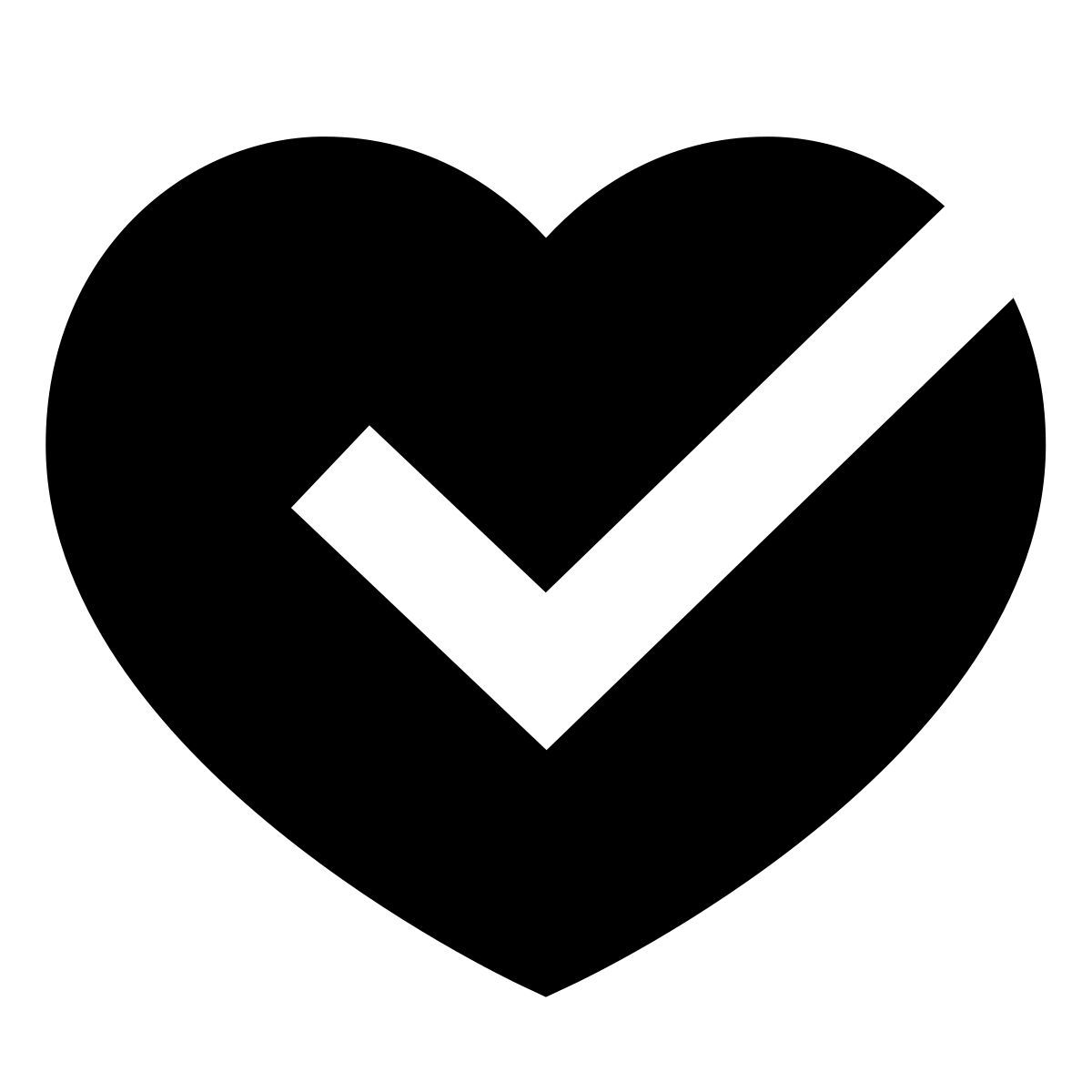 forma bold filled sharp style heart health icon