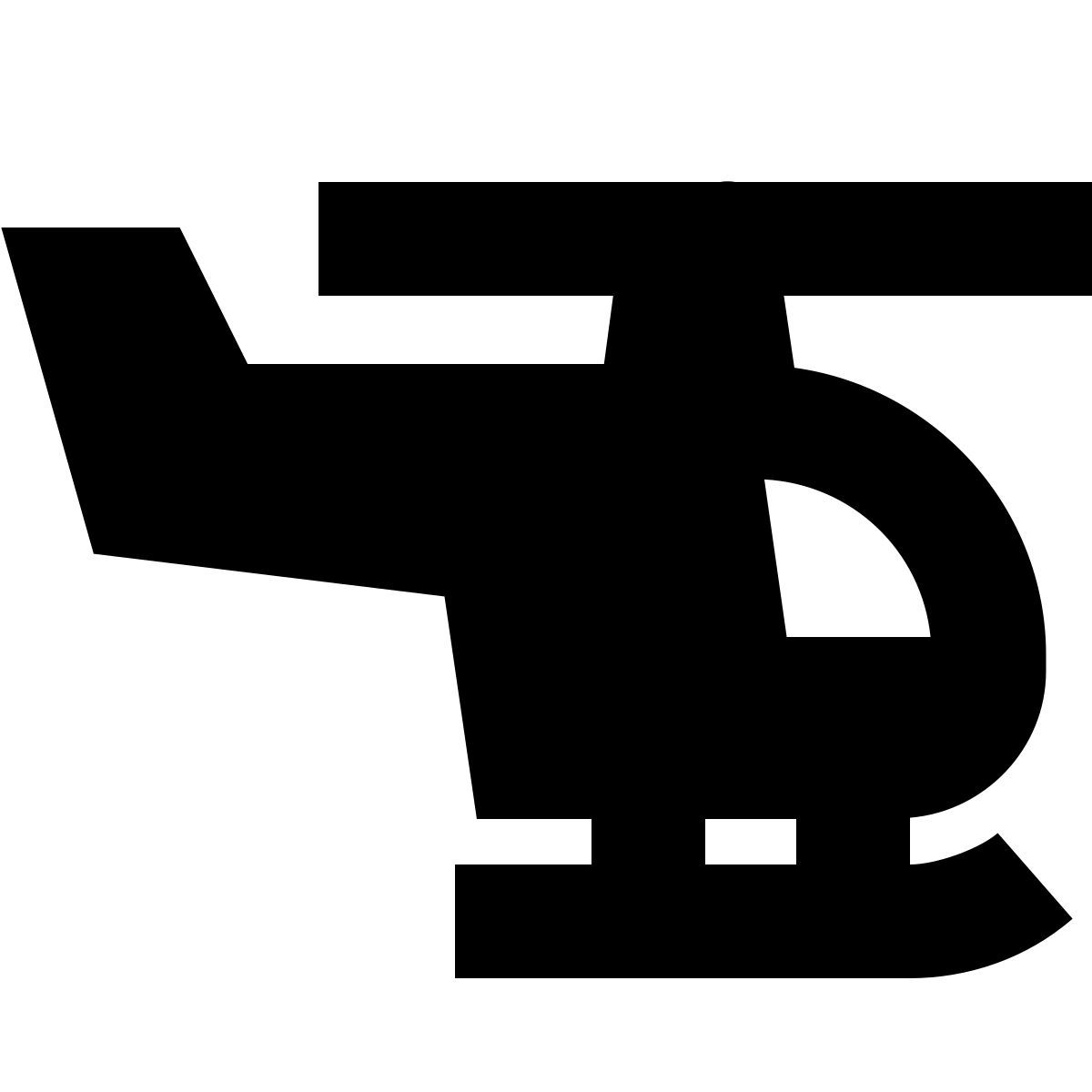 forma bold filled sharp style 直升机 icon
