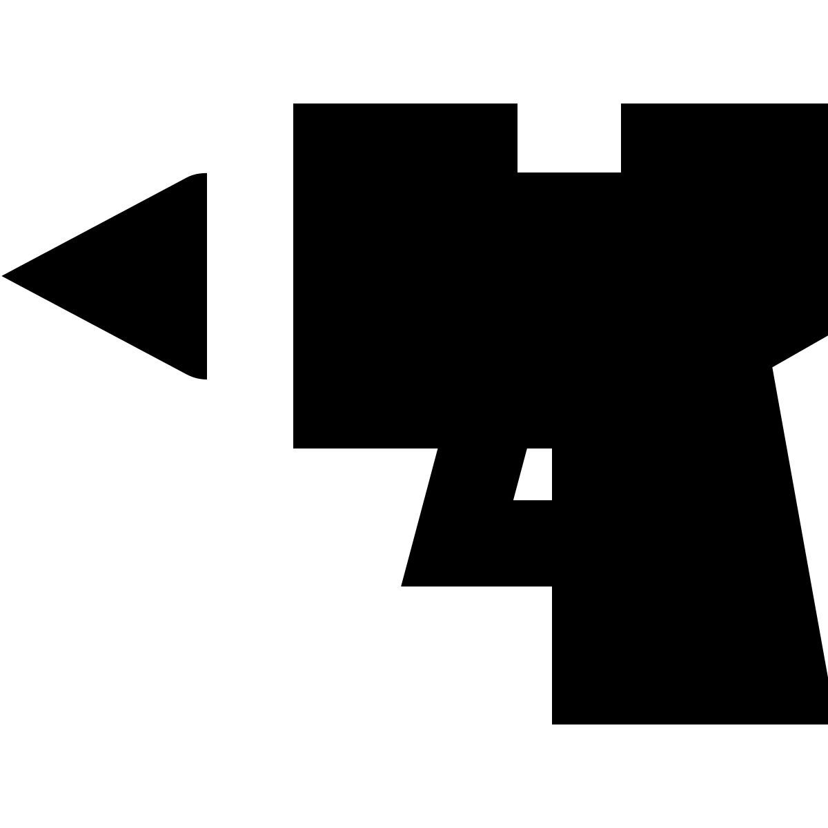 forma bold filled sharp style pistolet à colle chaude icon