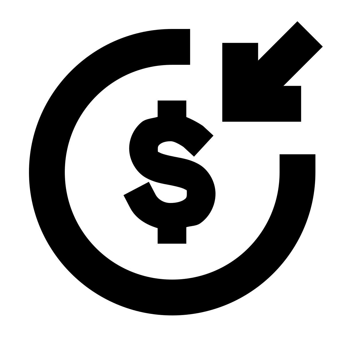 forma bold filled sharp style reddito icon