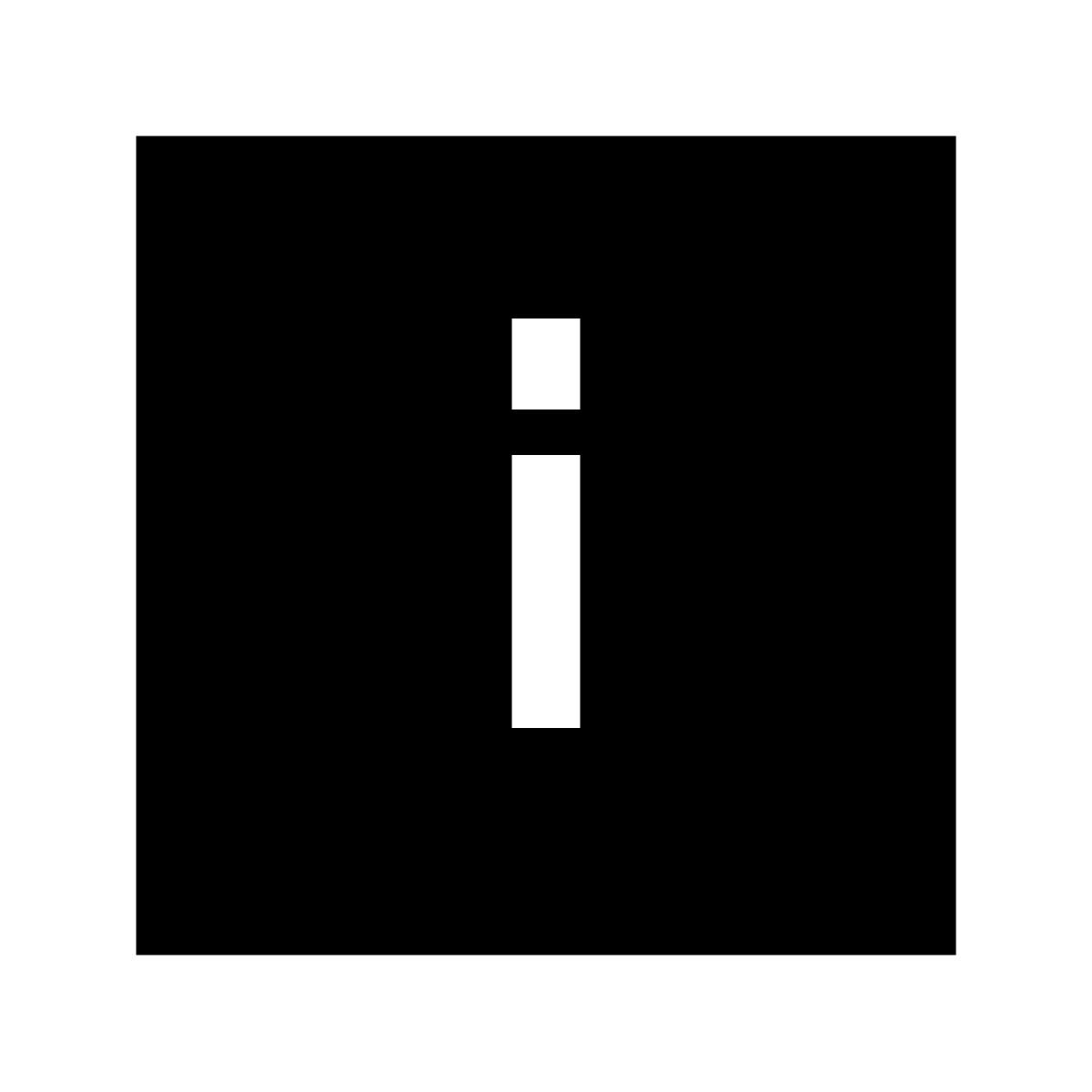 forma bold filled sharp style info carré icon