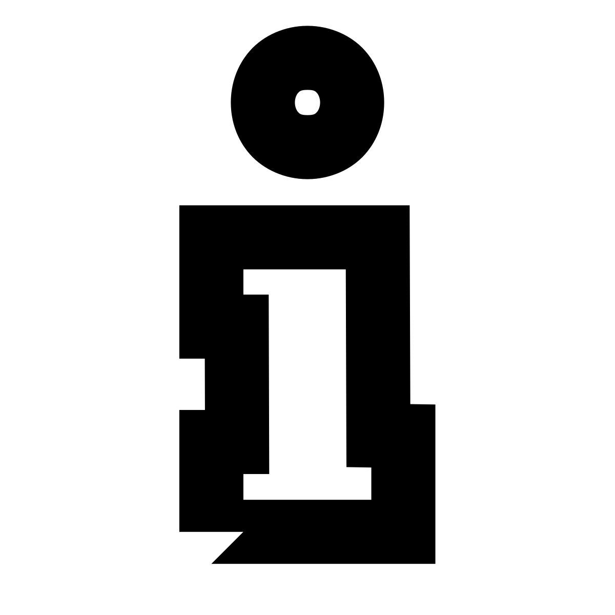 forma bold filled sharp style informazioni icon