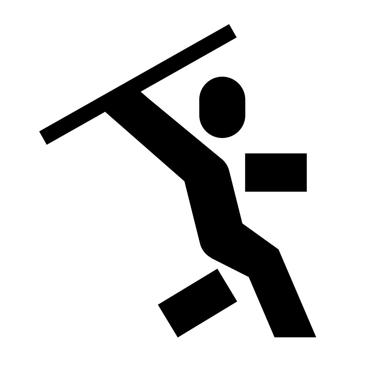 forma bold filled sharp style 창 던지기 icon