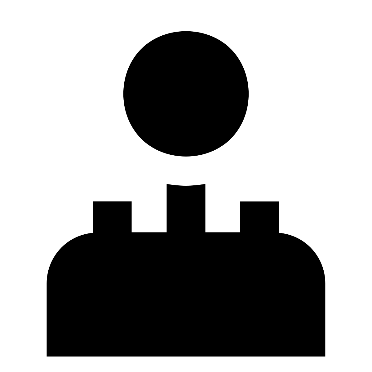 forma bold filled sharp style joystick icon