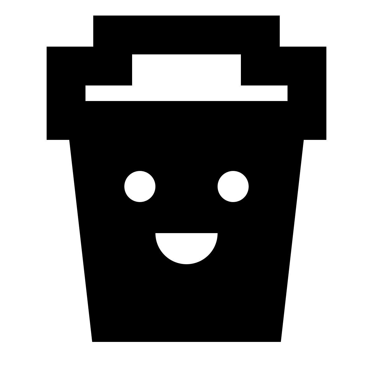 forma bold filled sharp style 카와이 커피 icon