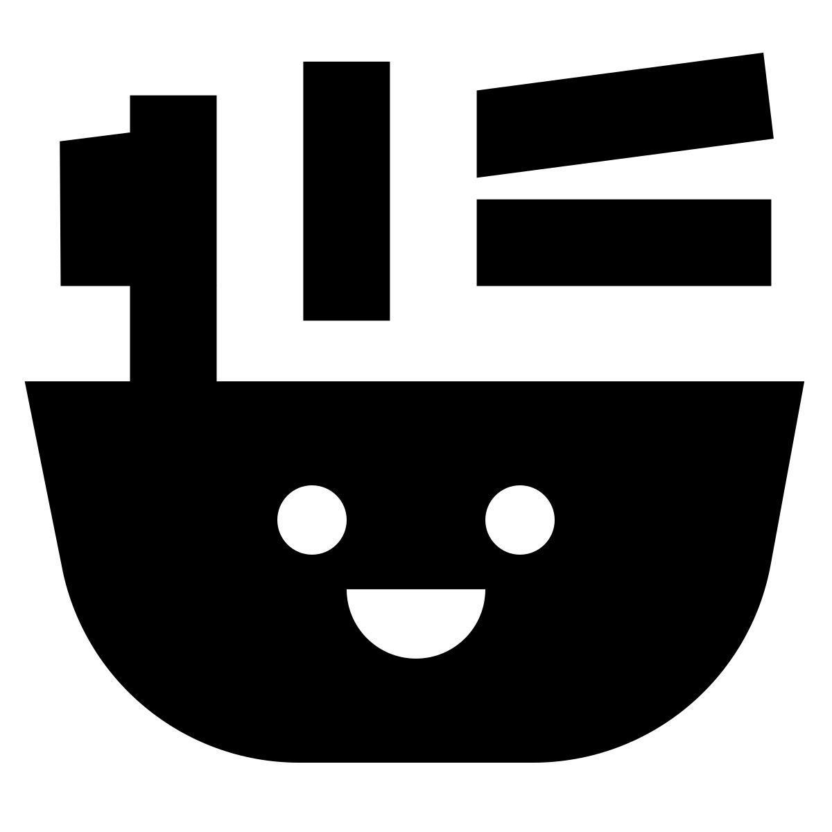 forma bold filled sharp style noodle kawaii icon