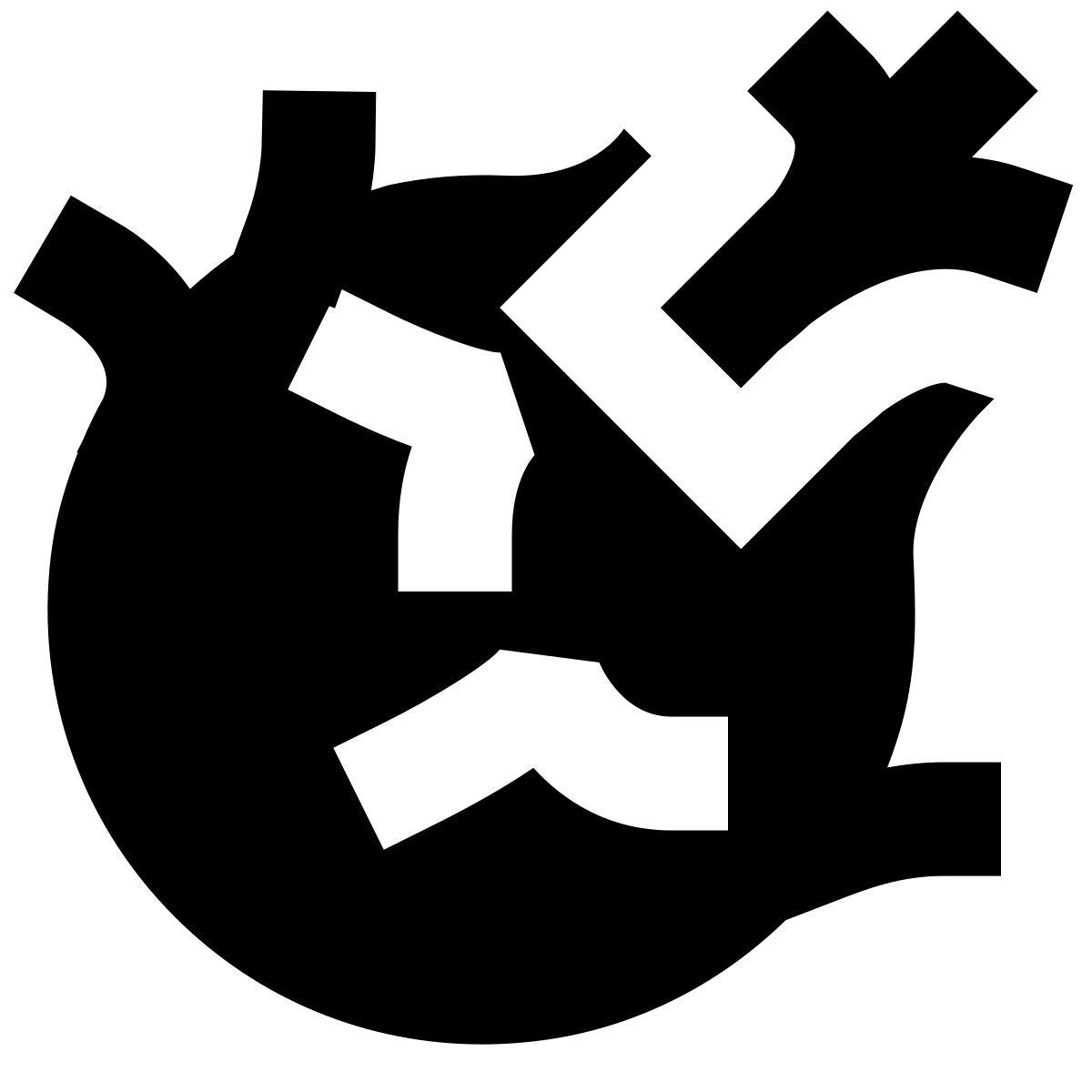 forma bold filled sharp style cavolo icon