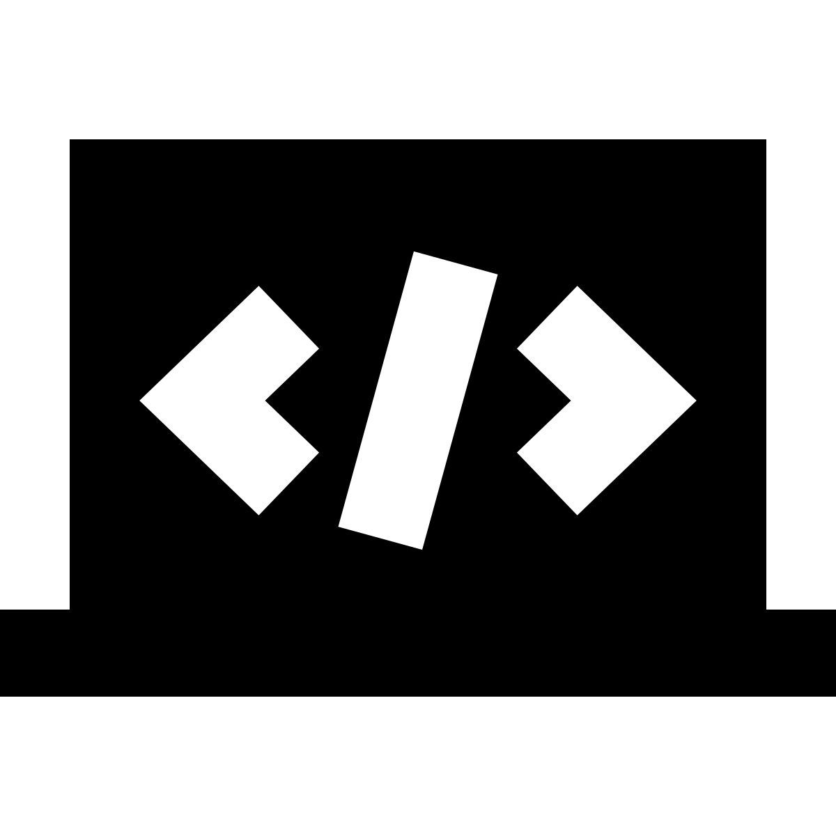 forma bold filled sharp style 笔记本电脑编码 icon