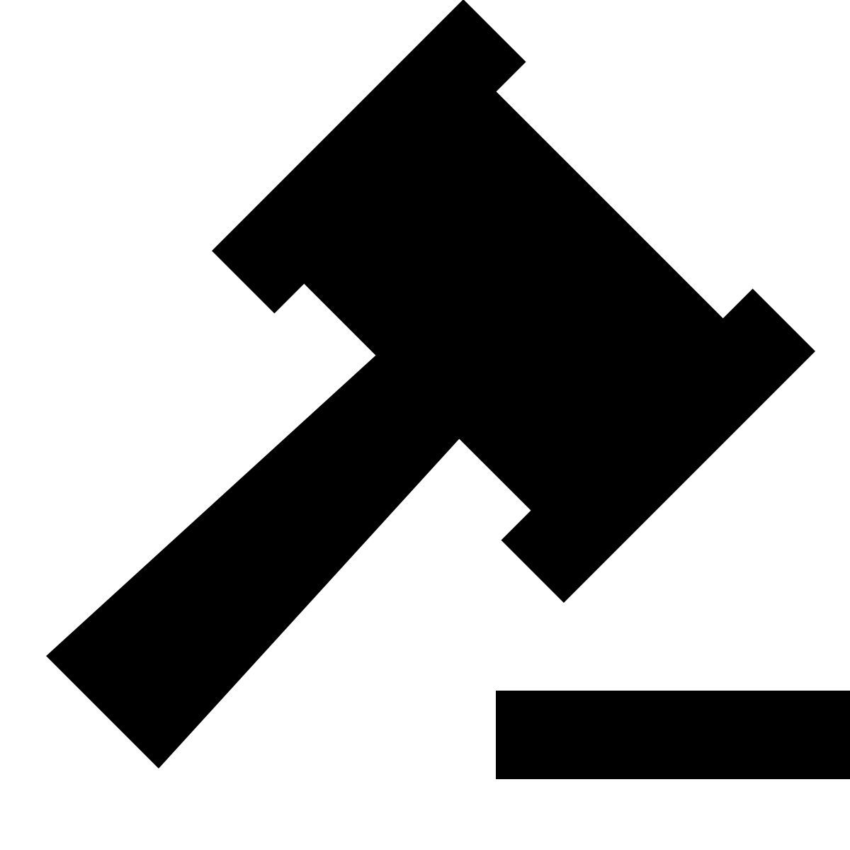 forma bold filled sharp style law icon