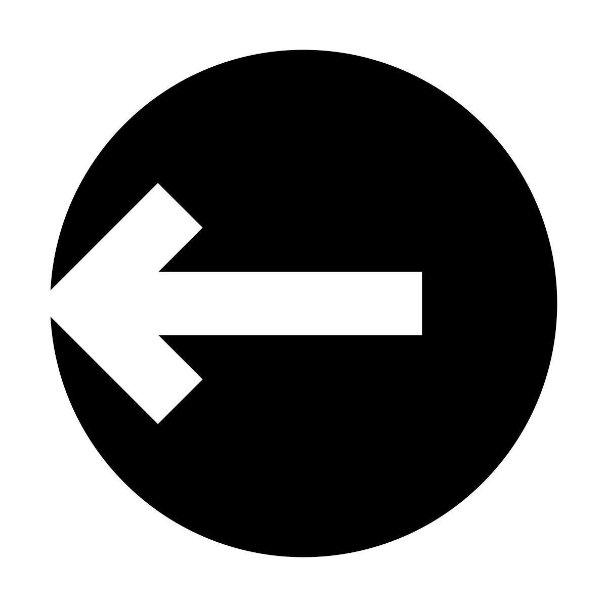 forma bold filled sharp style logout arredondado à esquerda icon
