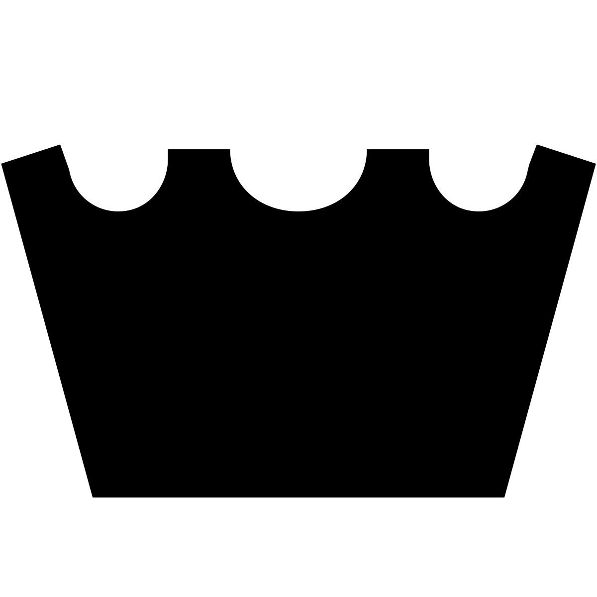 forma bold filled sharp style maschinenwäsche icon