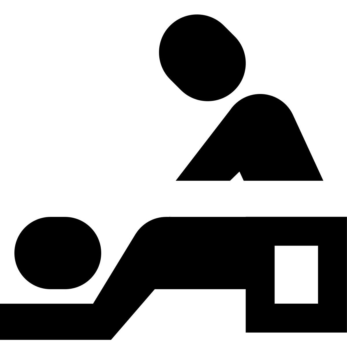 forma bold filled sharp style massage icon