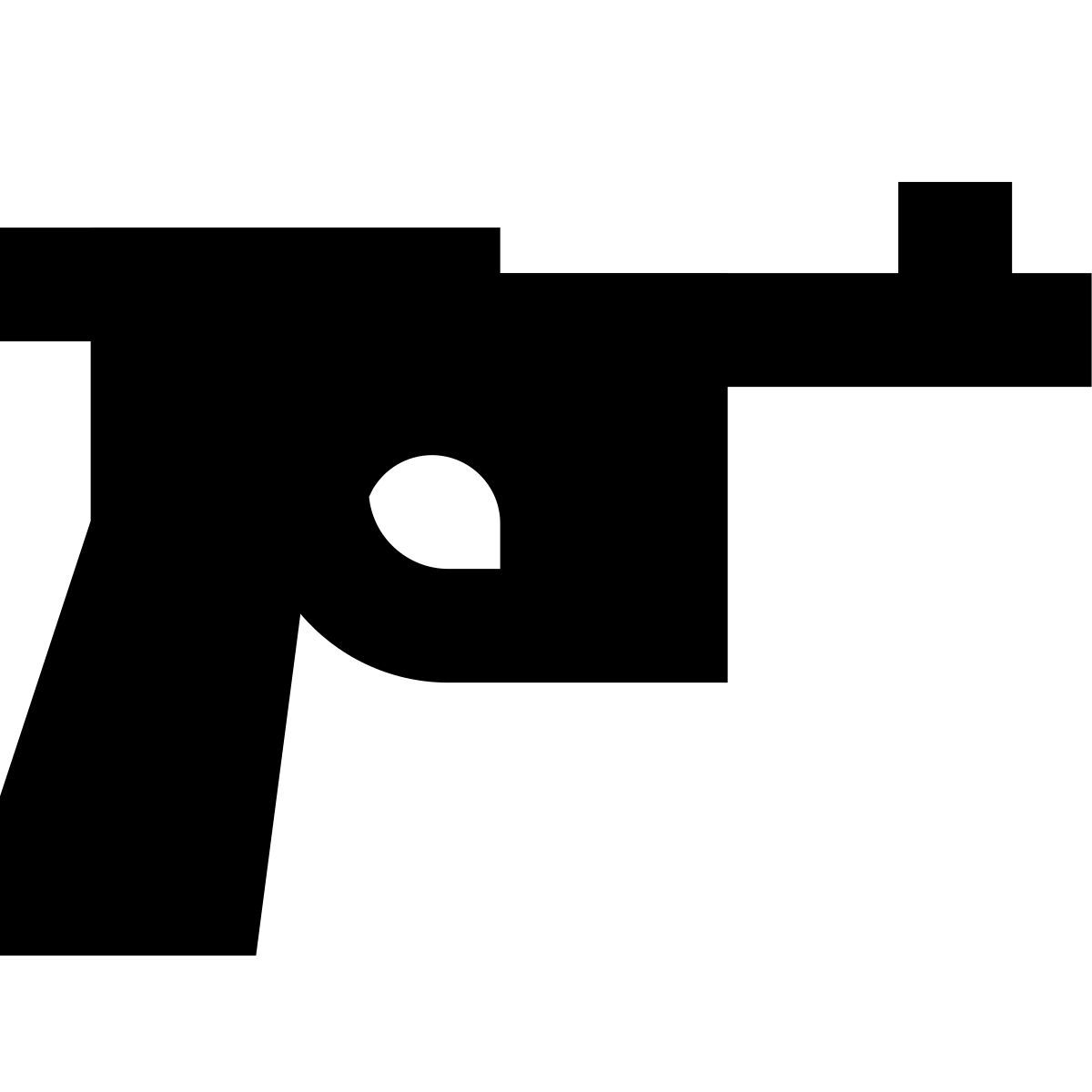 forma bold filled sharp style pistola mauser icon