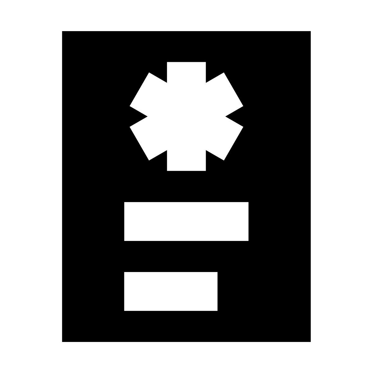 forma bold filled sharp style historial médico icon