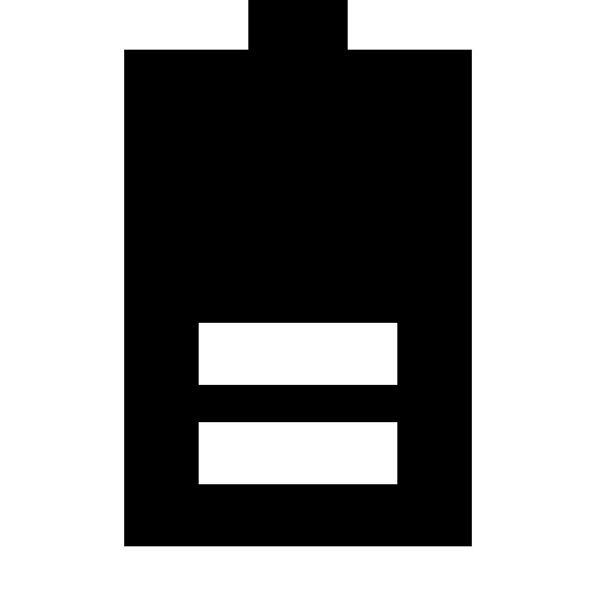 forma bold filled sharp style 半充电电池 icon