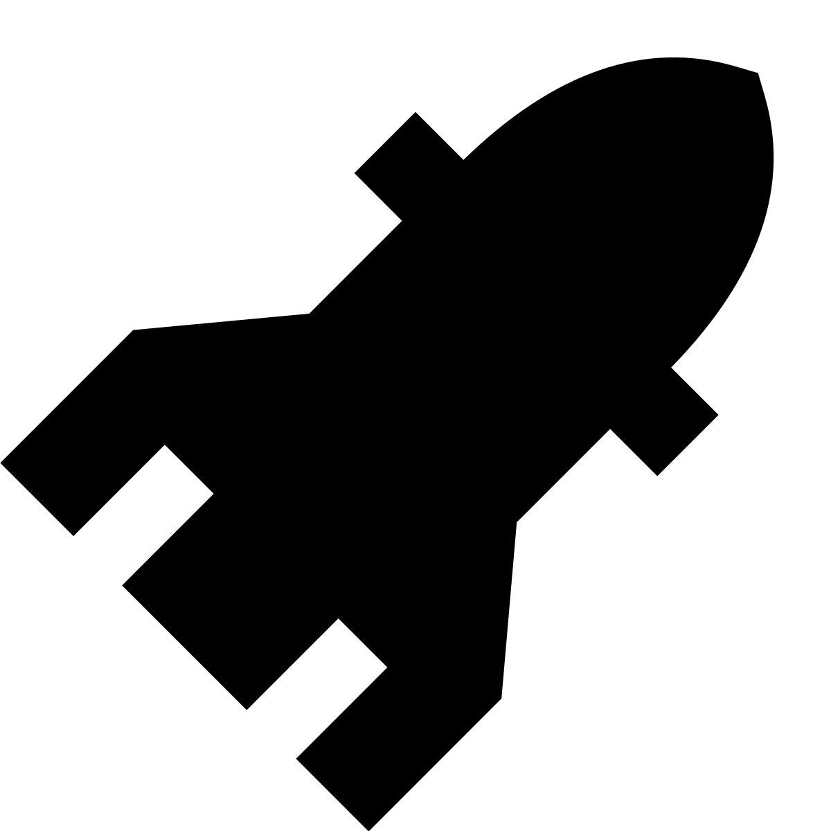 forma bold filled sharp style misil icon