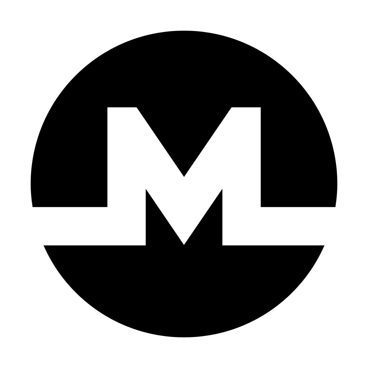 forma bold filled sharp style monero icon