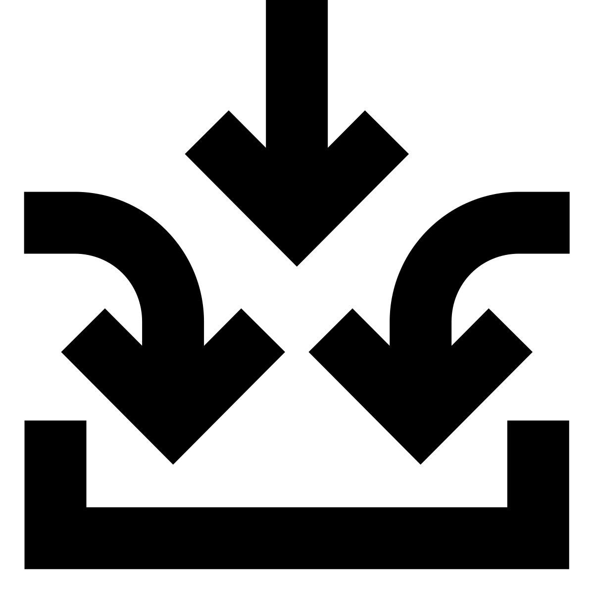 forma bold filled sharp style múltiples entradas icon