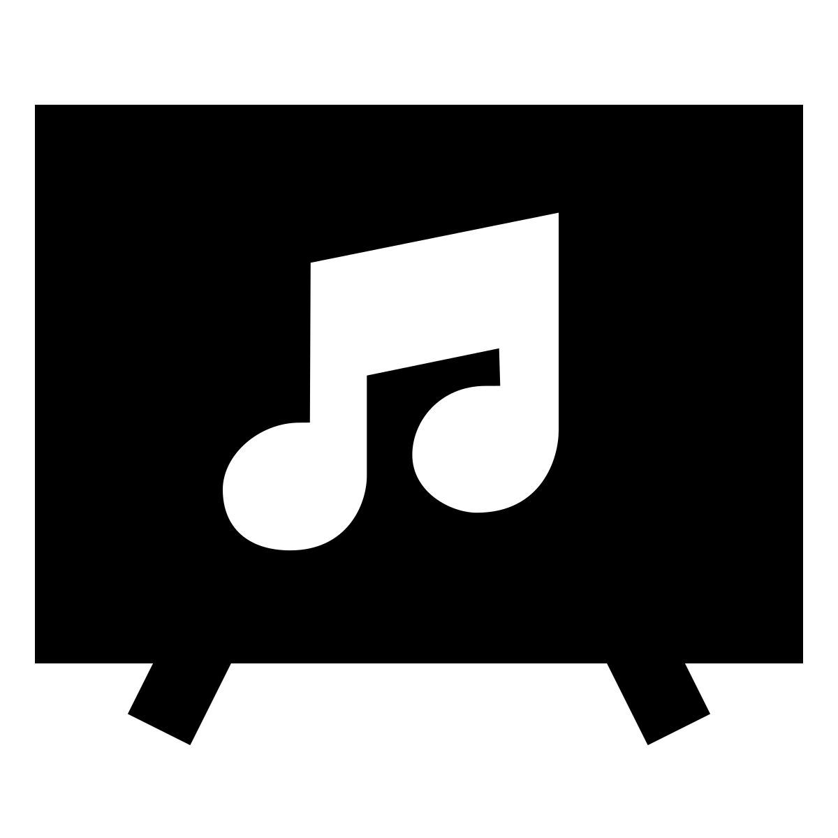 forma bold filled sharp style video musical icon