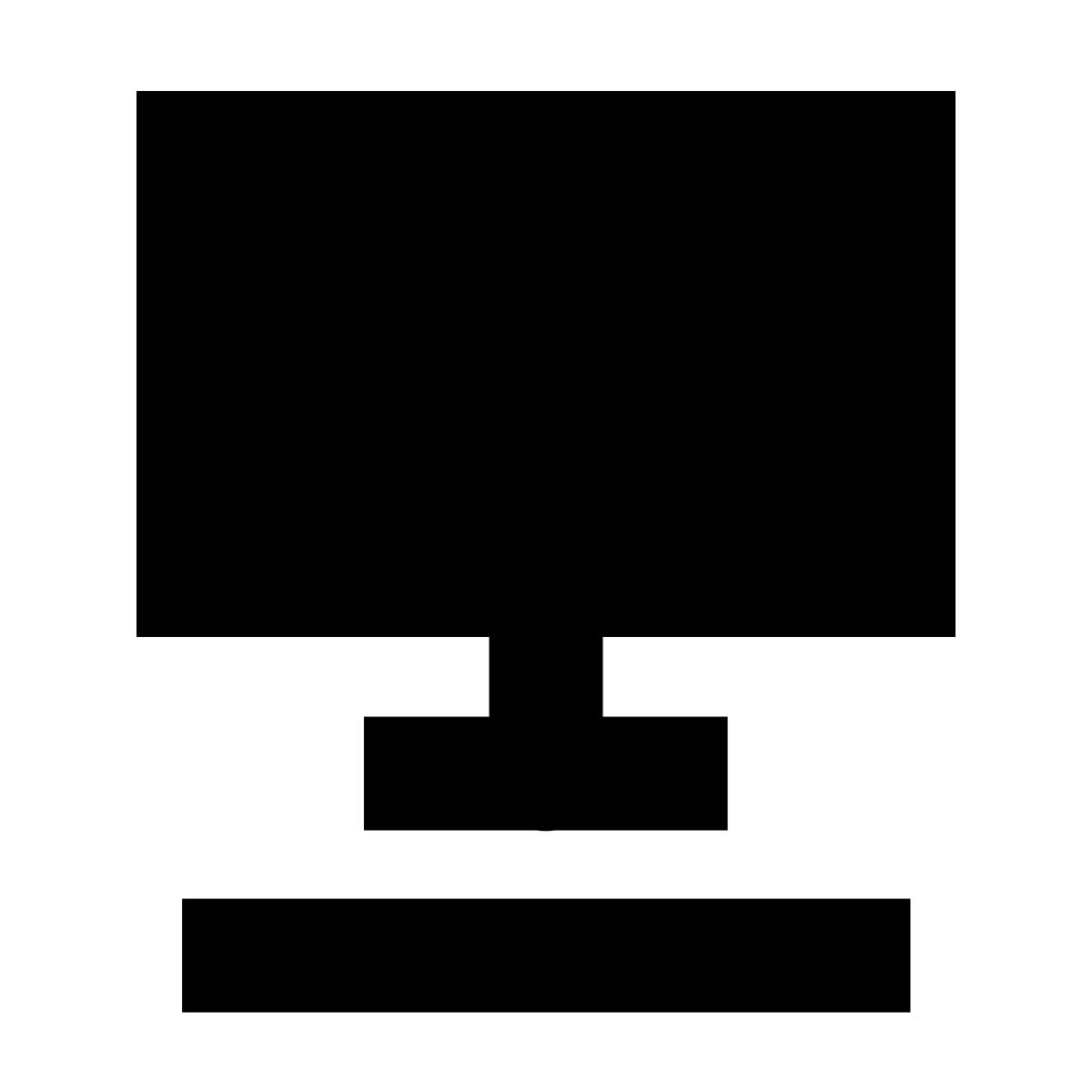 forma bold filled sharp style my computer icon