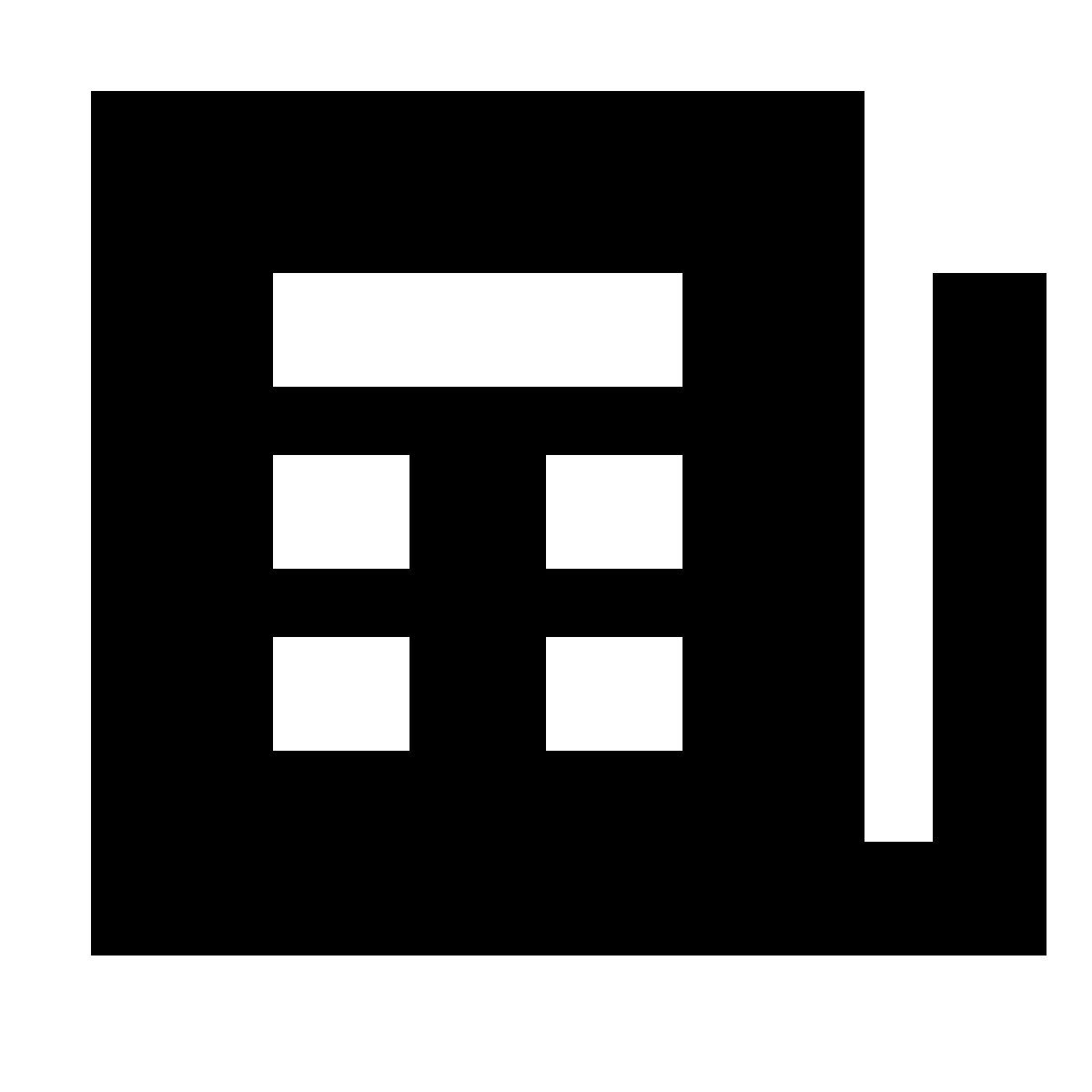 forma bold filled sharp style news icon