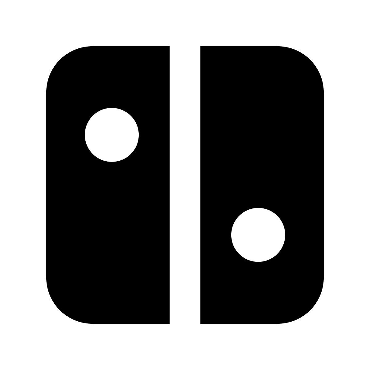 forma bold filled sharp style nintendo switch icon