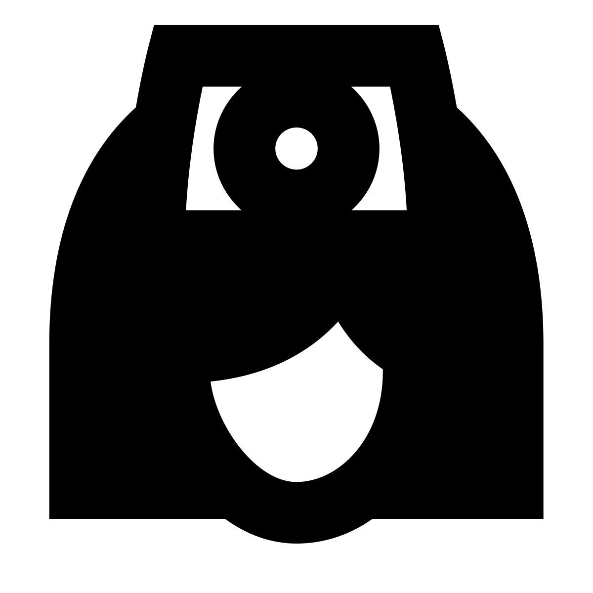 forma bold filled sharp style enfermera icon